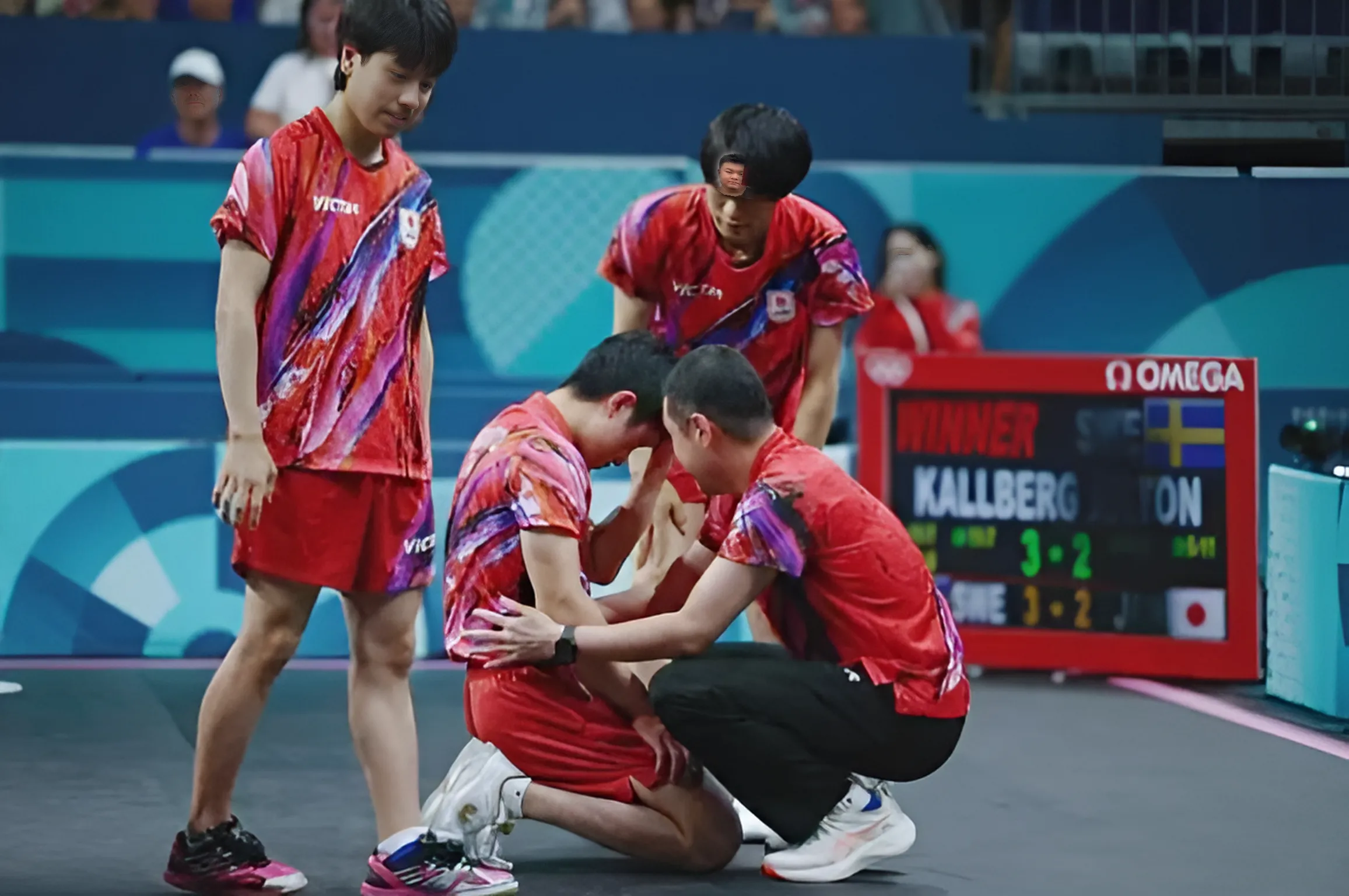 日本队逆转韩国队，王皓点燃赛场